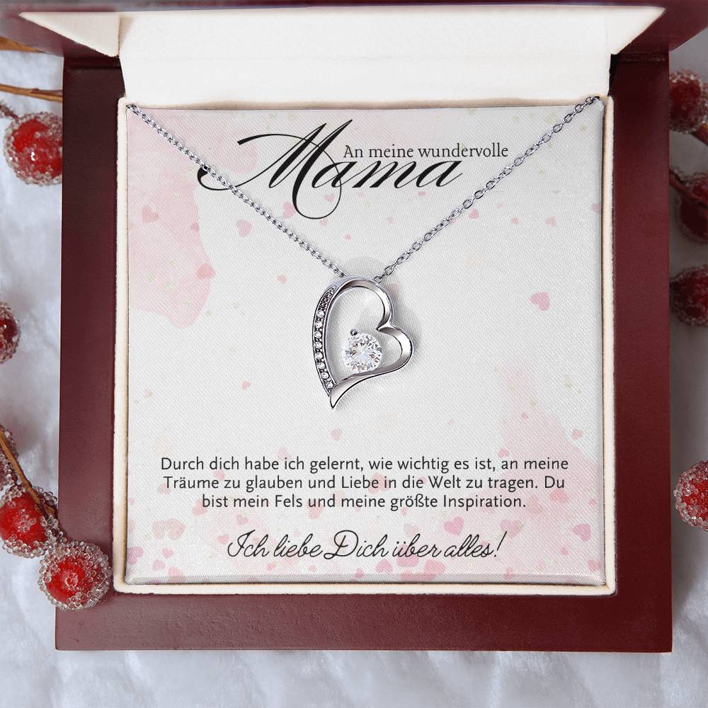 Halskette Geschenk für Mama – Mit einer inspirierenden und liebevollen Botschaftskarte