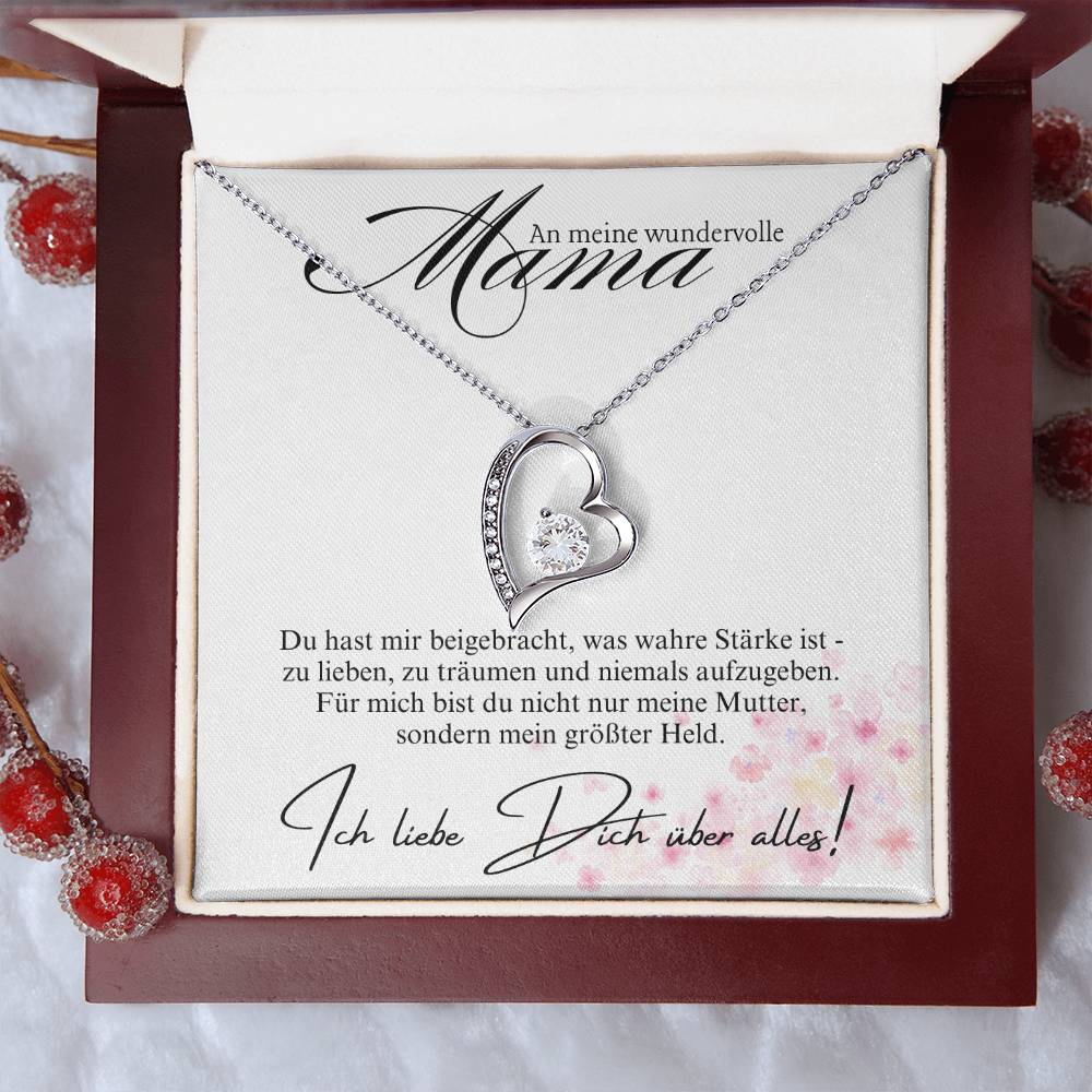 Halskette Geschenk für Mama – Mit einer liebevollen und inspirierenden Botschaftskarte