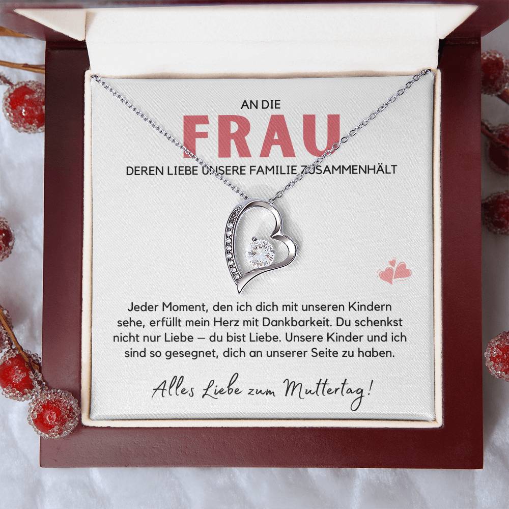 Halskette Geschenk für die Frau – Mit einer liebevollen Botschaftskarte zum Muttertag