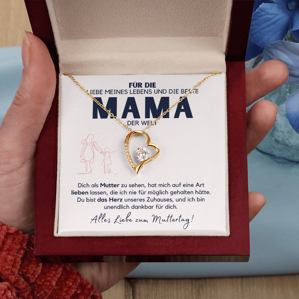Halskette Geschenk für die Frau – Mit einer liebevollen Botschaftskarte zum Muttertag