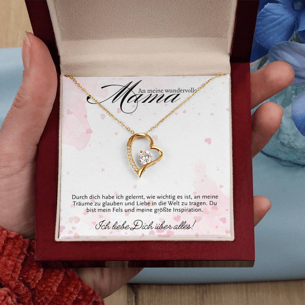 Halskette Geschenk für Mama – Mit einer inspirierenden und liebevollen Botschaftskarte