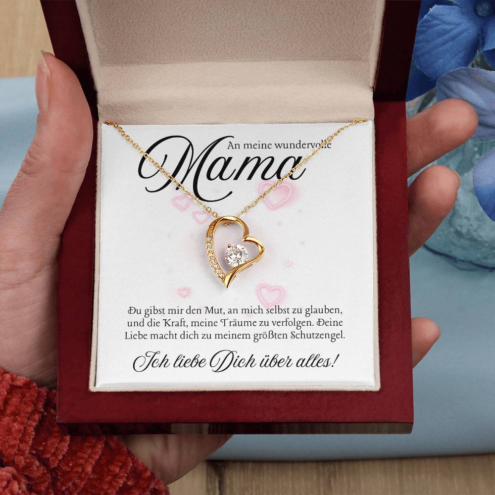 Halskette Geschenk für Mama – Mit einer herzlichen und inspirierenden Botschaftskarte