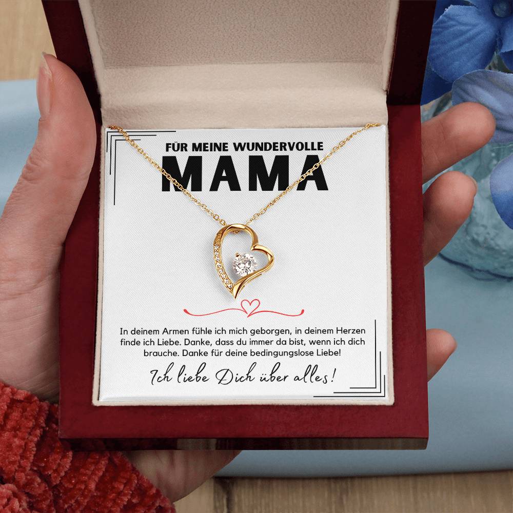 Halskette Geschenk für Mama – Eine liebevolle Botschaftskarte für die wundervollste Mutter