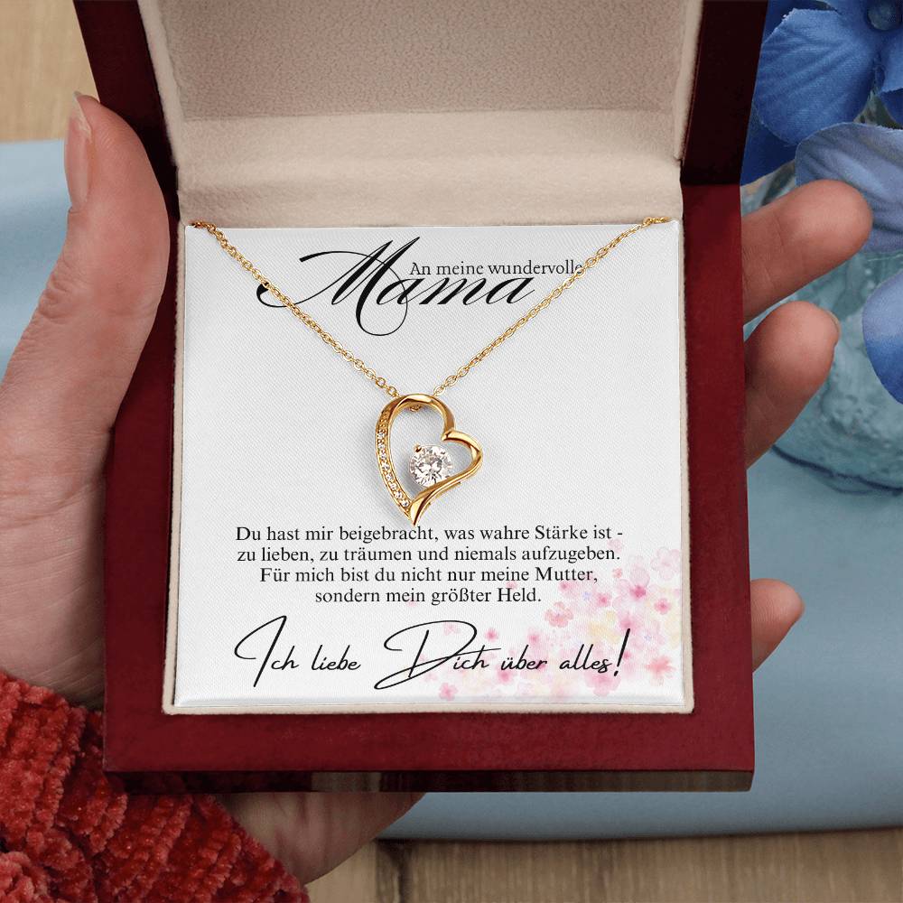 Halskette Geschenk für Mama – Mit einer liebevollen und inspirierenden Botschaftskarte