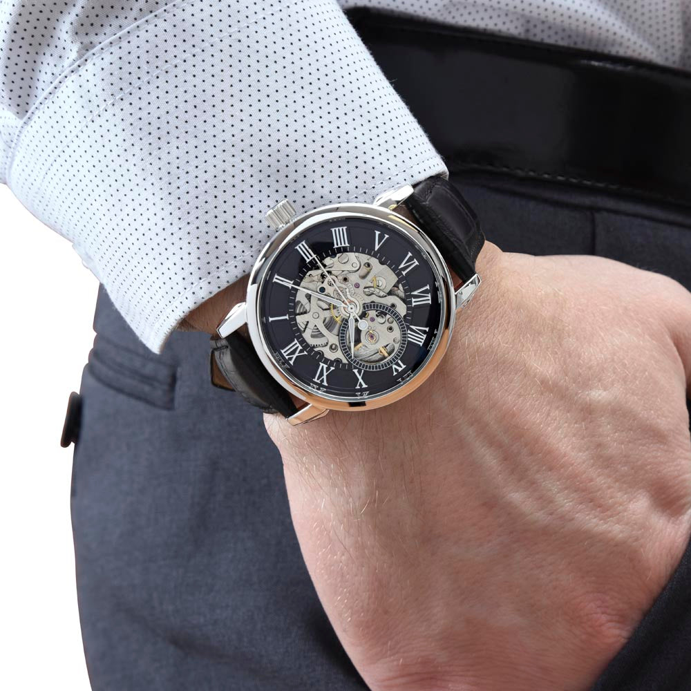 Für meinen Sohn – Armbanduhr mit Botschaftskarte, Geschenk für Sohn, Geburtstagsgeschenk