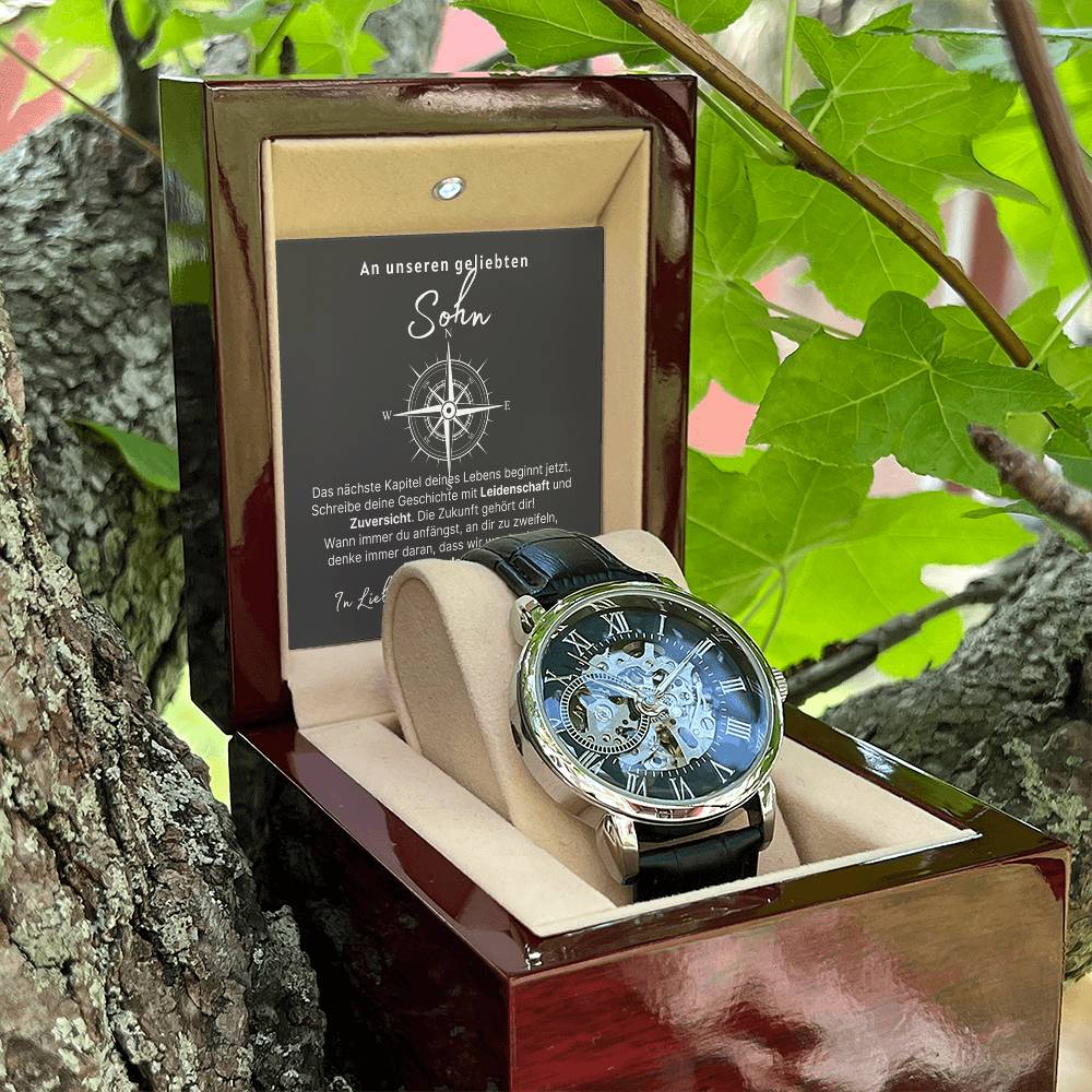 Geburtstagsgeschenk für Sohn – Armbanduhr mit Message