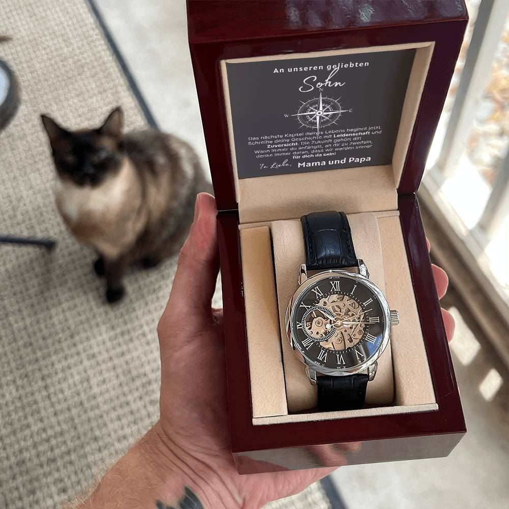 Geburtstagsgeschenk für Sohn – Armbanduhr mit Message