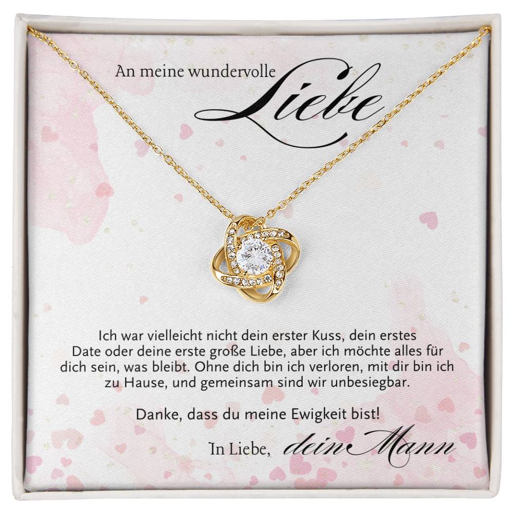 An Meine Frau - Halskette mit Romantischer Liebesbotschaft