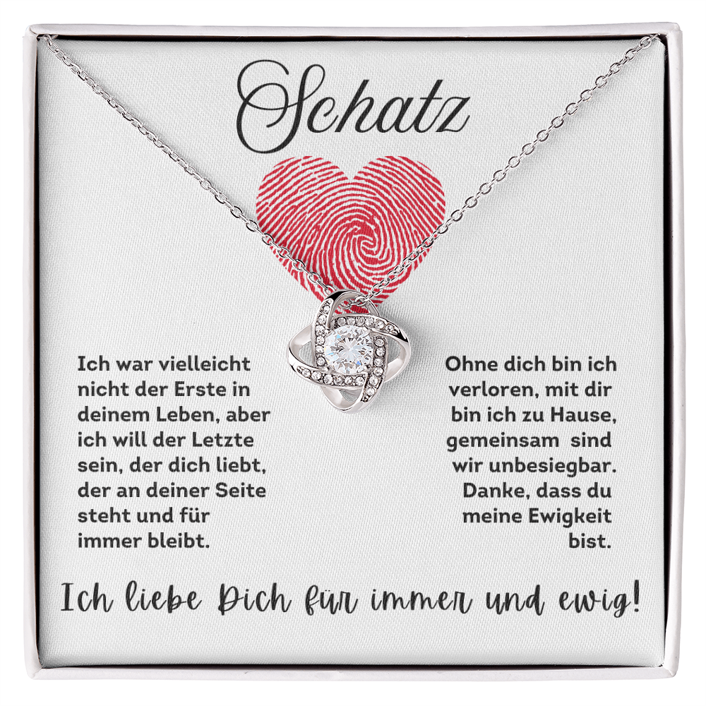 Schatz - Ewige Liebe Halskette mit Botschaft"