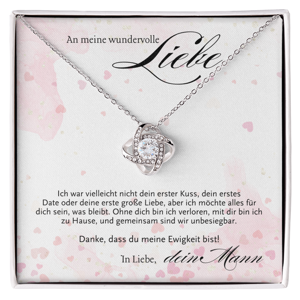 An Meine Frau - Halskette mit Romantischer Liebesbotschaft