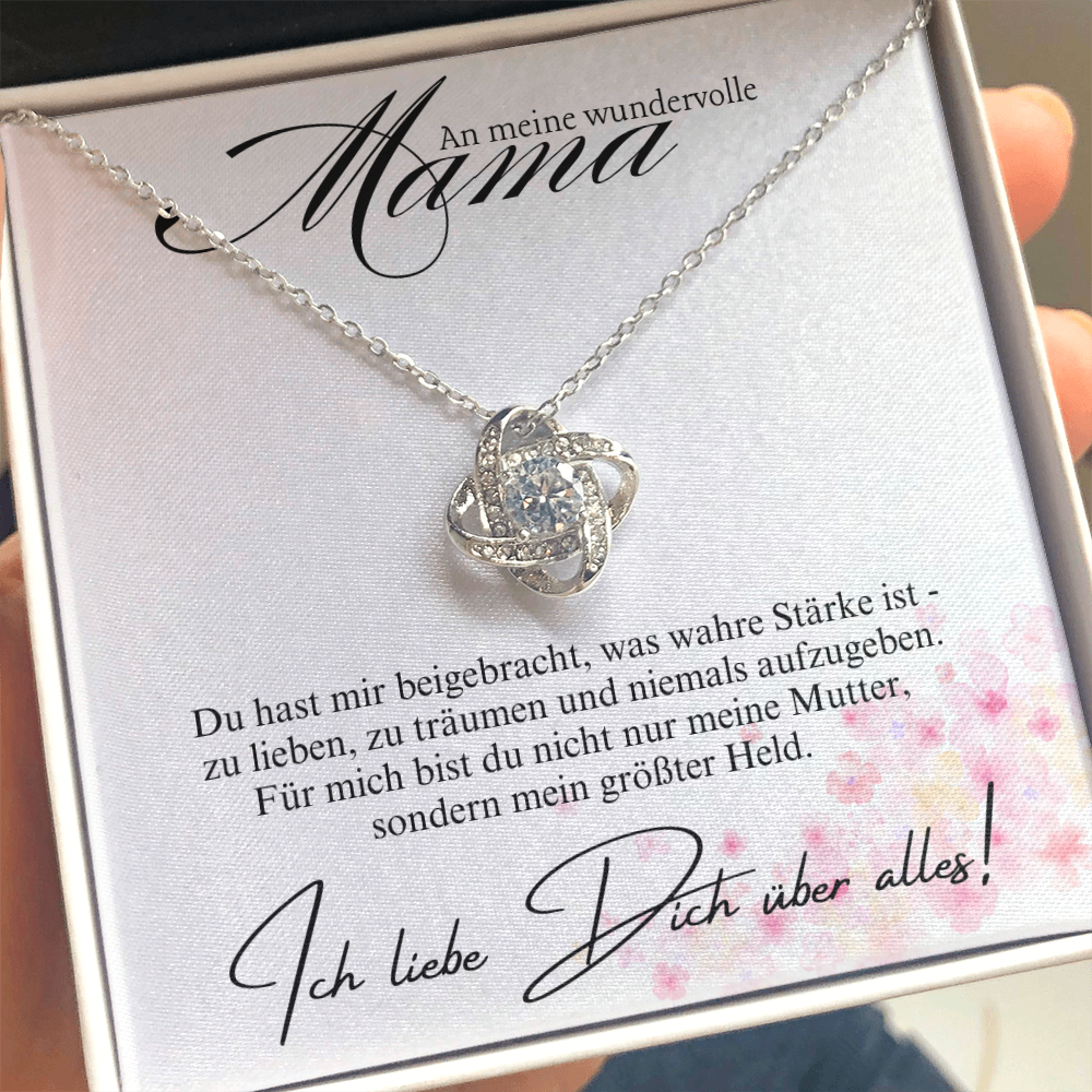 Mama Ich Liebe Dich Über Alles - Persönliche Halskette Für Muttertag, Geburtstag, Weihnachten