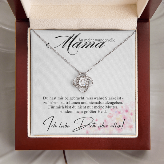 Mama Ich Liebe Dich Über Alles - Persönliche Halskette Für Muttertag, Geburtstag, Weihnachten