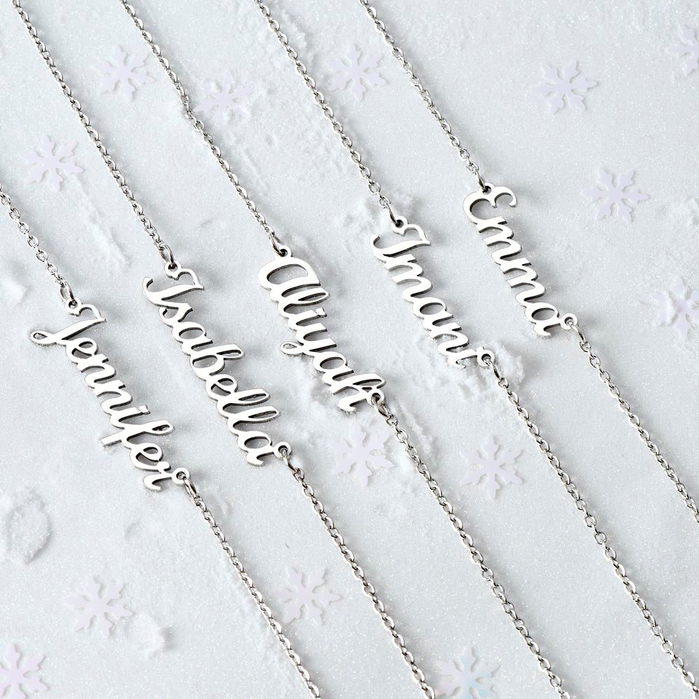 Name Halskette für Tochter Geschenk zum Geburtstag, Abschluss, Weihnachten