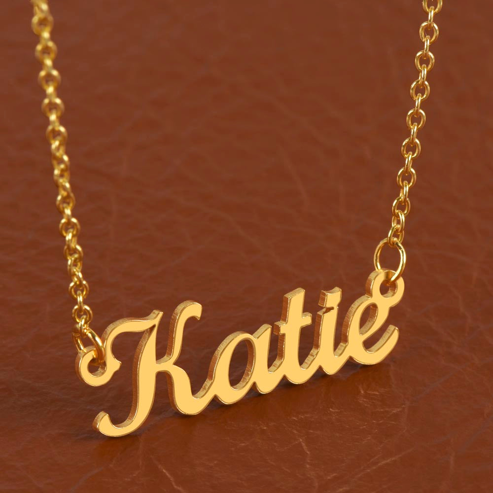 Name Halskette Geschenk für Tochter zum Geburtstag, Abschluss, Weihnachten