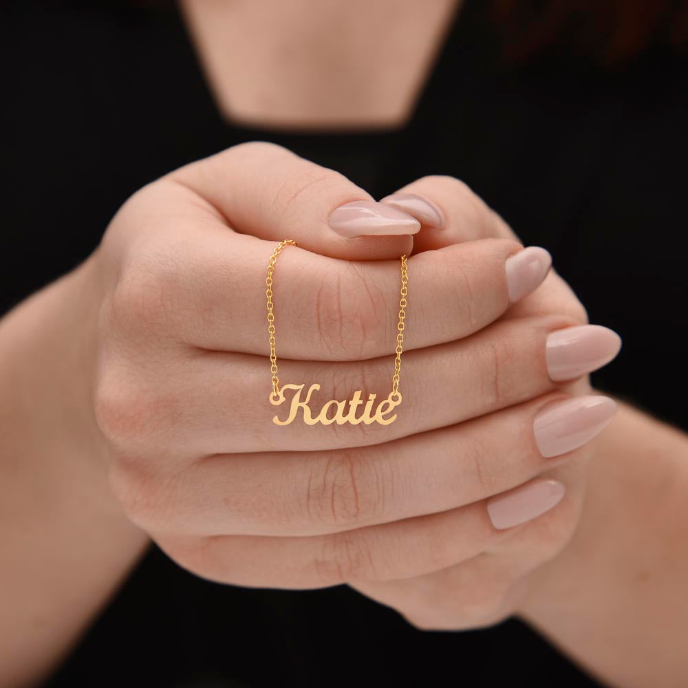 Name Halskette für Tochter, Geschenk zum Geburtstag, Abschluss, Weihnachten