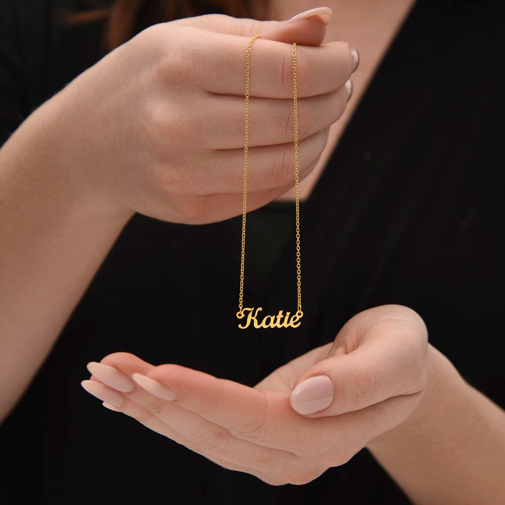 Name Halskette Geschenk für Tochter zum Geburtstag, Abschluss, Weihnachten