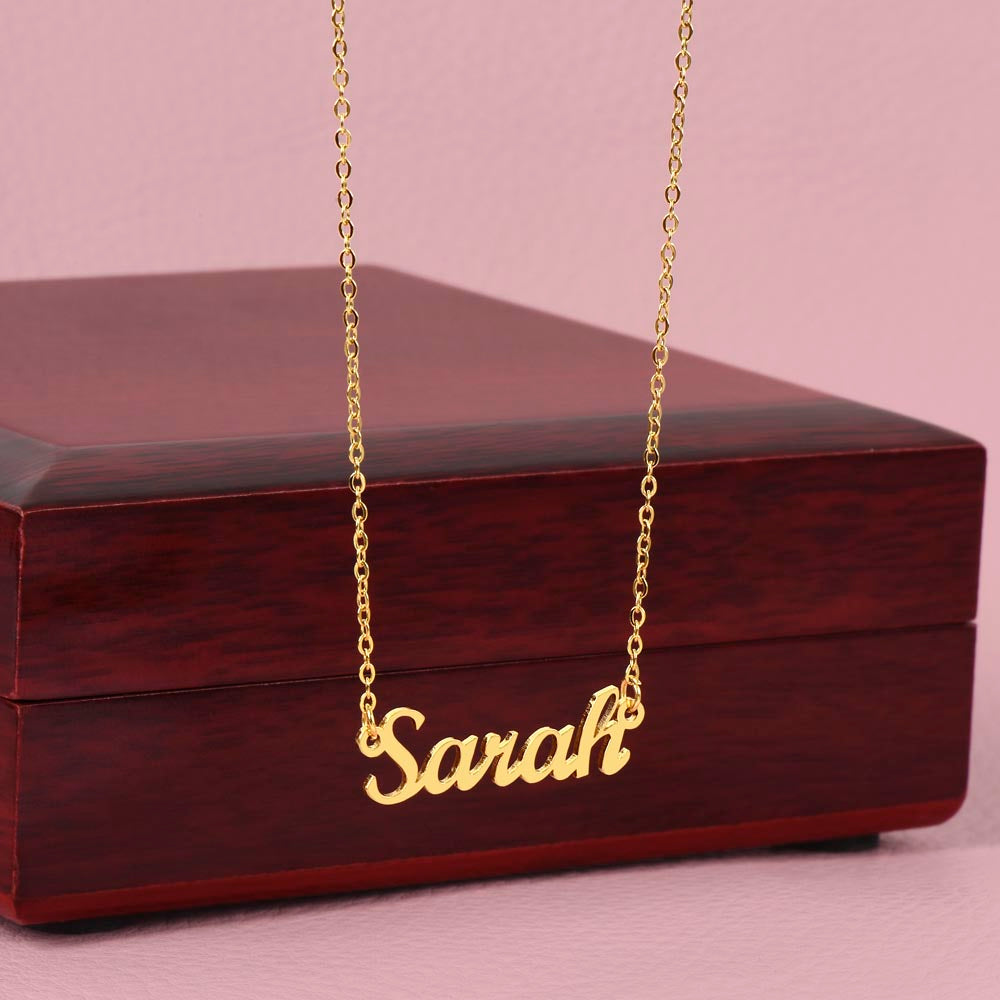 Name Halskette Geschenk für Tochter zum Geburtstag, Abschluss, Weihnachten