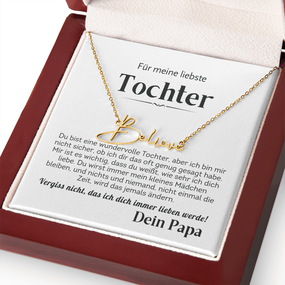 Name Halskette für meine geliebte Tochter from Papa