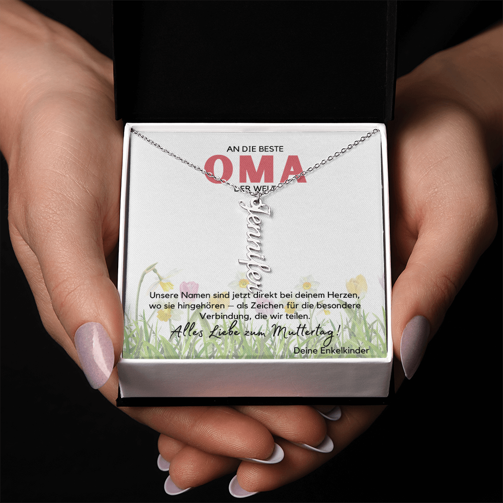 Namenskette – Personalisiertes Geschenk Für Oma Zum Muttertag, Geburtstag