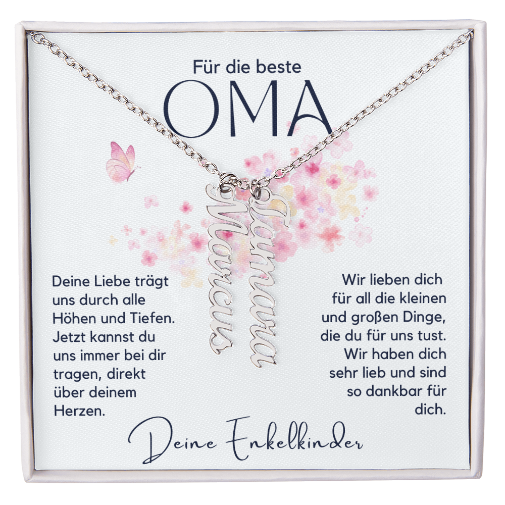 Namenskette – Personalisiertes Geschenk Für Oma Zum Muttertag, Geburtstag