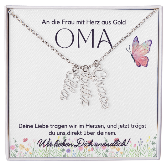 Namenskette – Personalisiertes Geschenk Für Oma Zum Muttertag, Geburtstag