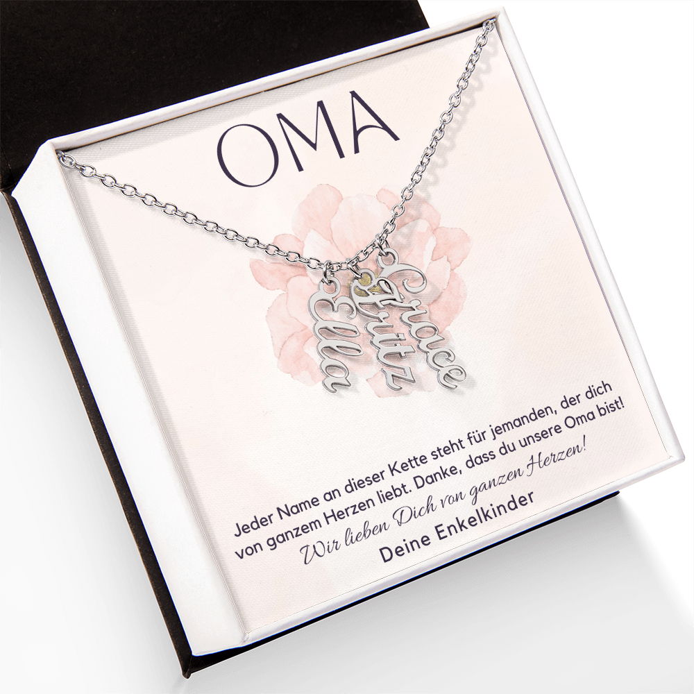 Namenskette – Personalisiertes Geschenk Für Oma Zum Muttertag, Geburtstag