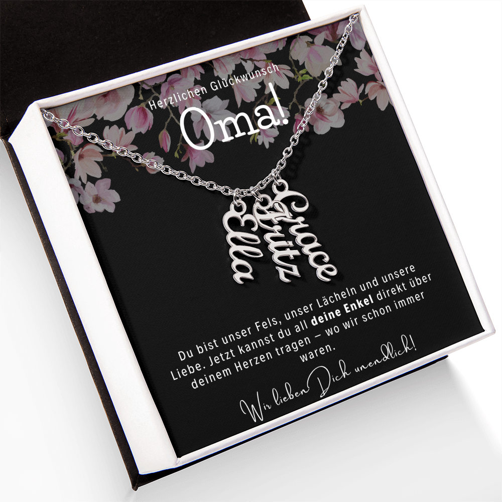 Namenskette – Personalisiertes Geschenk Für Oma Zum Muttertag, Geburtstag