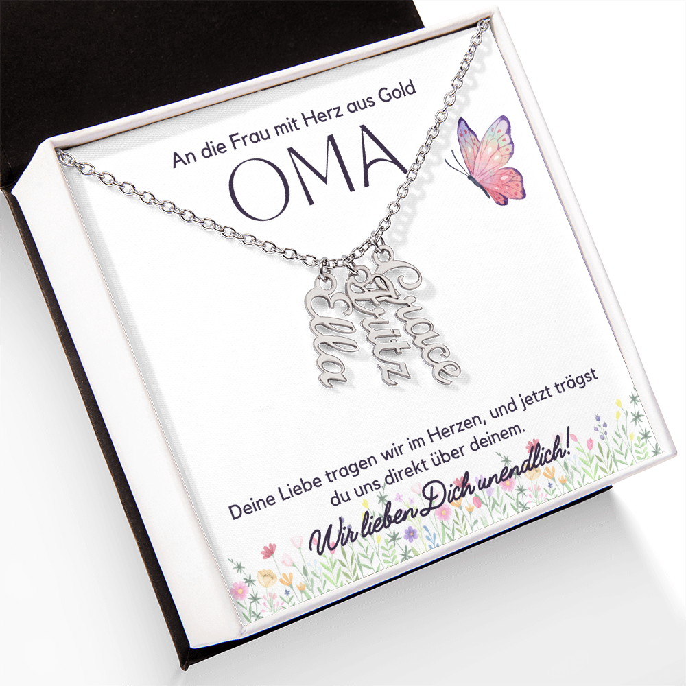 Namenskette – Personalisiertes Geschenk Für Oma Zum Muttertag, Geburtstag