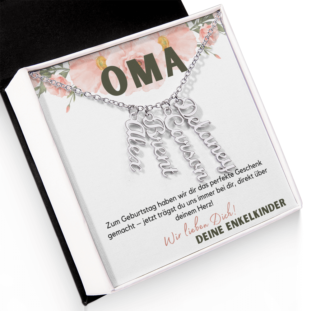 Namenskette – Personalisiertes Geschenk Für Oma Zum Muttertag, Geburtstag