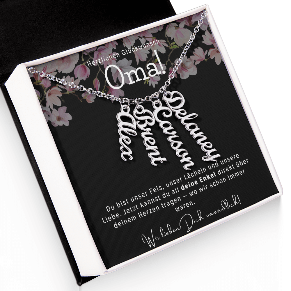 Namenskette – Personalisiertes Geschenk Für Oma Zum Muttertag, Geburtstag