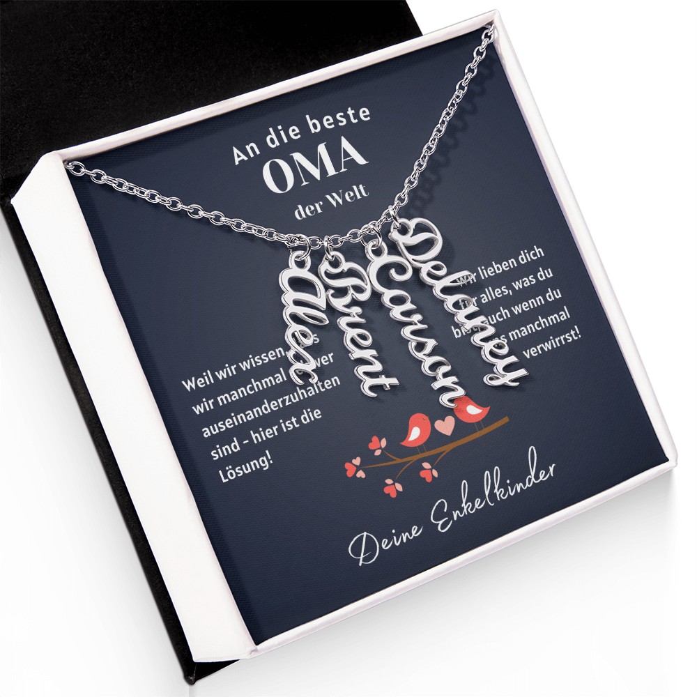 Namenskette – Personalisiertes Geschenk Für Oma Zum Muttertag, Geburtstag