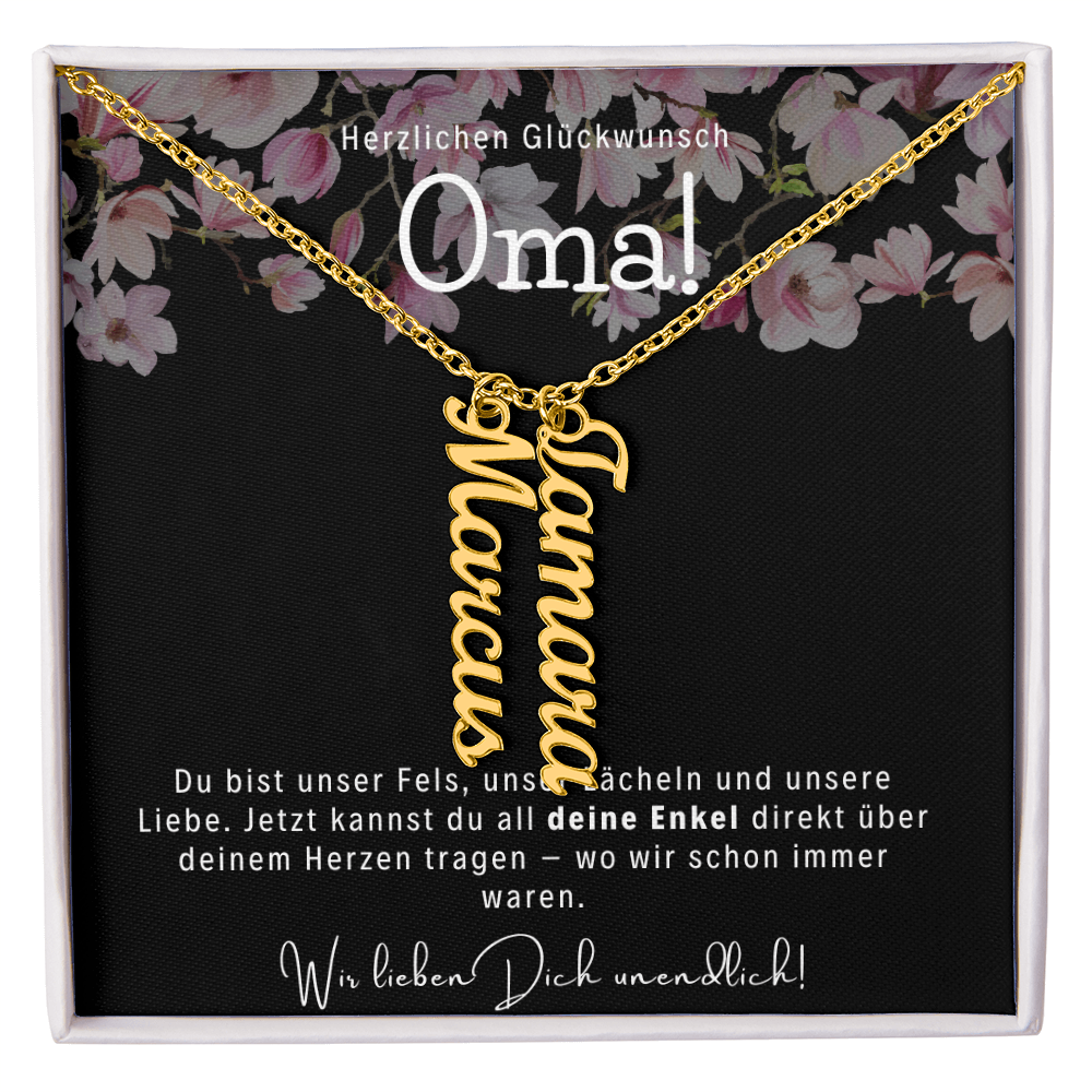 Namenskette – Personalisiertes Geschenk Für Oma Zum Muttertag, Geburtstag
