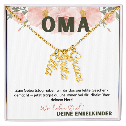 Namenskette – Personalisiertes Geschenk Für Oma Zum Muttertag, Geburtstag