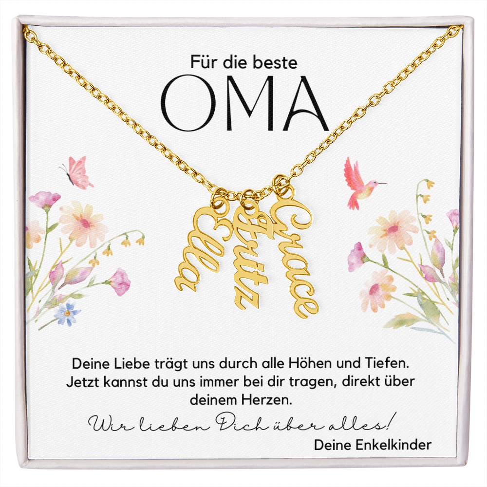 Namenskette – Personalisiertes Geschenk Für Oma Zum Muttertag, Geburtstag