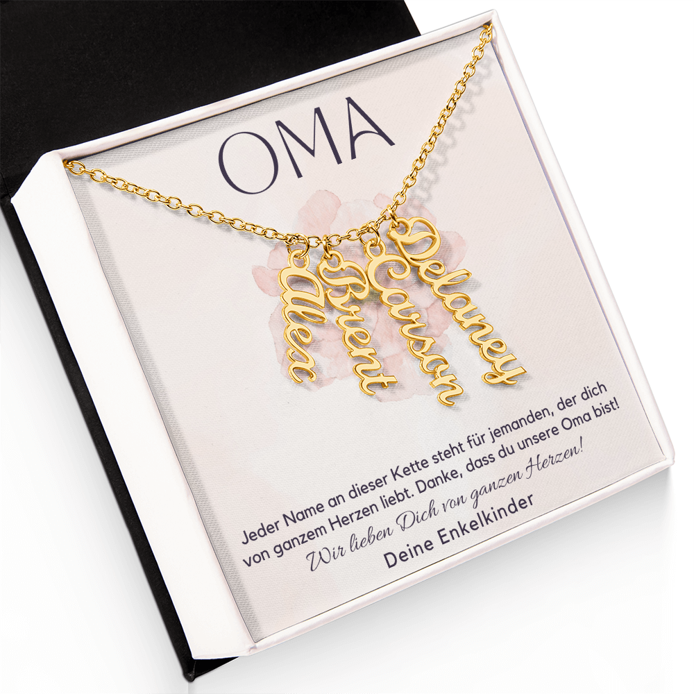 Namenskette – Personalisiertes Geschenk Für Oma Zum Muttertag, Geburtstag