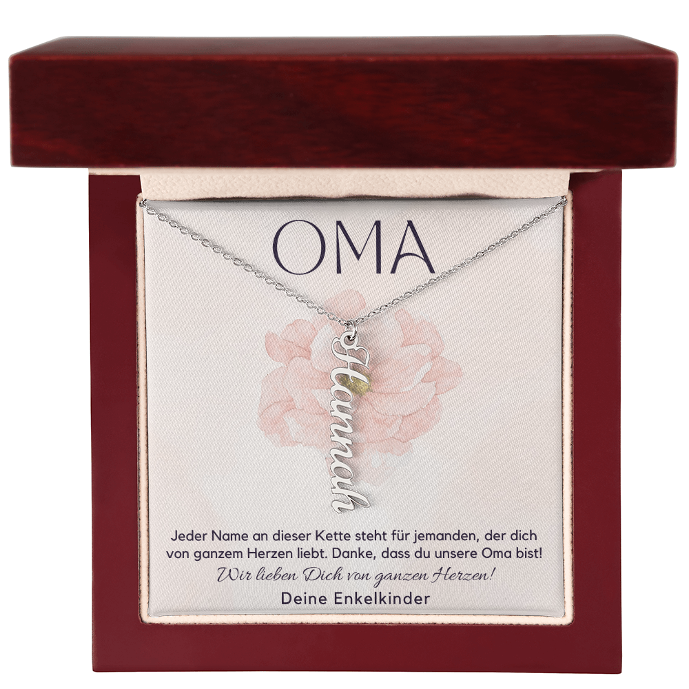 Namenskette – Personalisiertes Geschenk Für Oma Zum Muttertag, Geburtstag