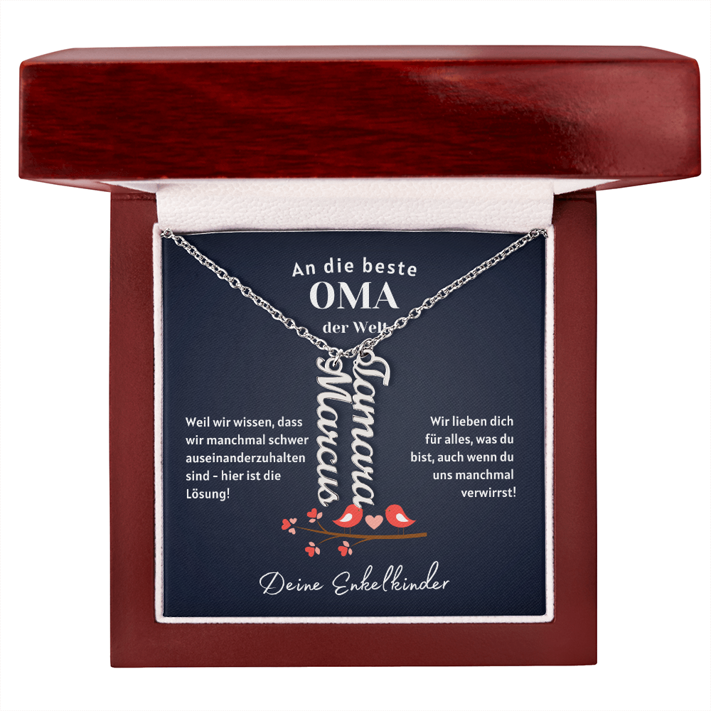 Namenskette – Personalisiertes Geschenk Für Oma Zum Muttertag, Geburtstag