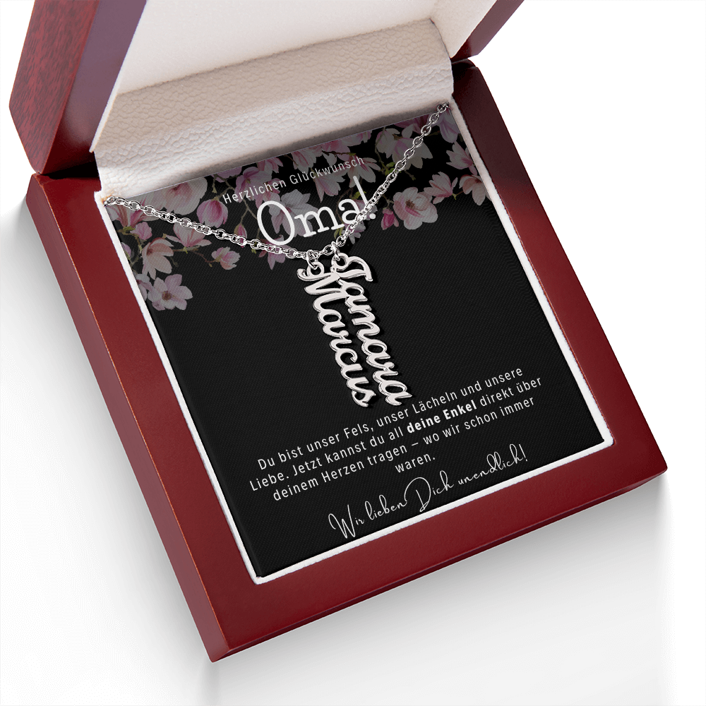 Namenskette – Personalisiertes Geschenk Für Oma Zum Muttertag, Geburtstag