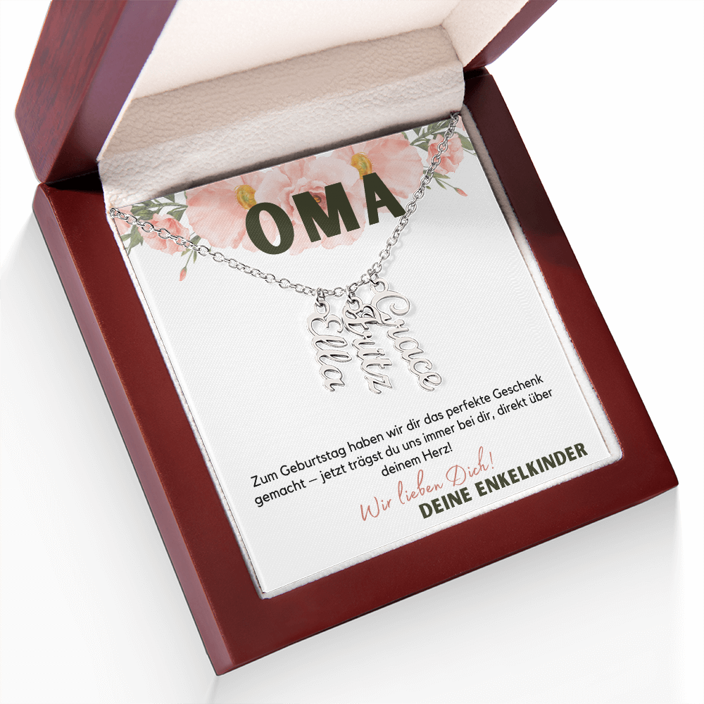 Namenskette – Personalisiertes Geschenk Für Oma Zum Muttertag, Geburtstag