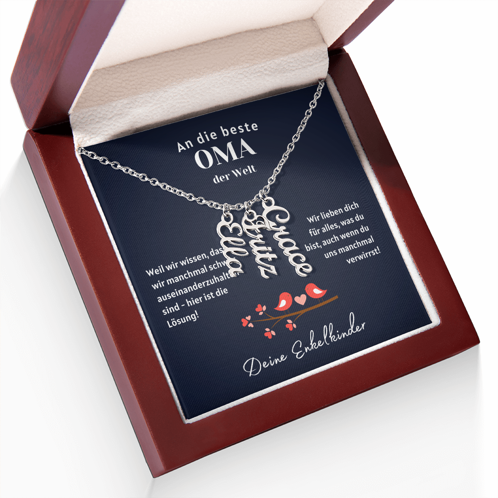 Namenskette – Personalisiertes Geschenk Für Oma Zum Muttertag, Geburtstag