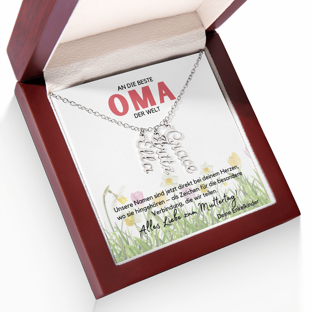 Namenskette – Personalisiertes Geschenk Für Oma Zum Muttertag, Geburtstag
