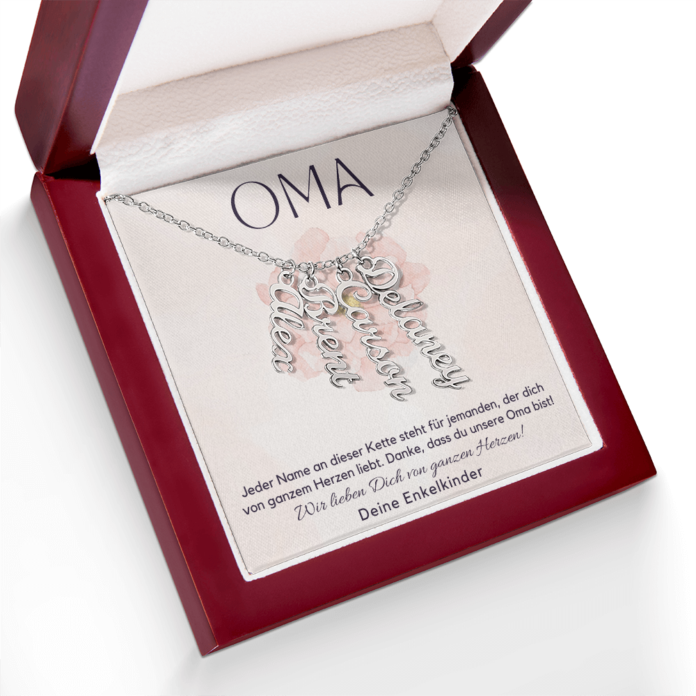 Namenskette – Personalisiertes Geschenk Für Oma Zum Muttertag, Geburtstag