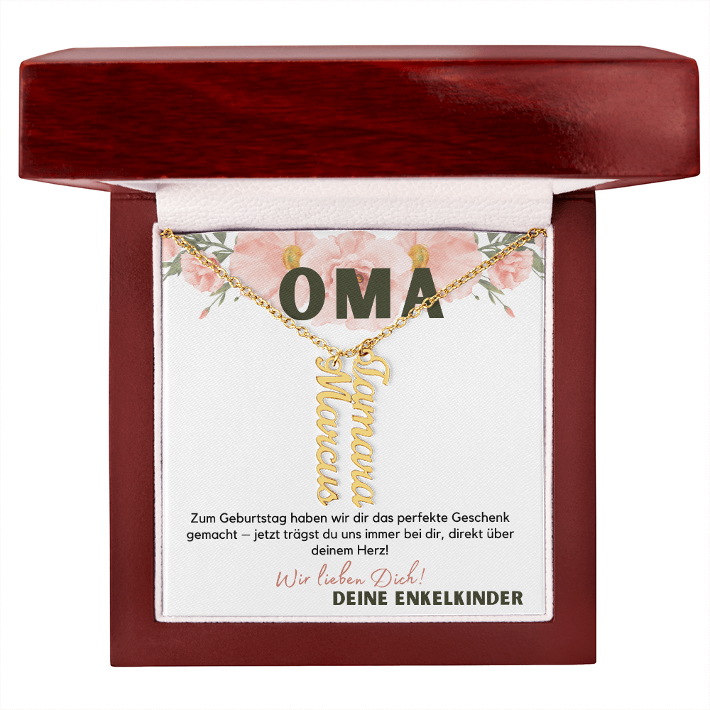 Namenskette – Personalisiertes Geschenk Für Oma Zum Muttertag, Geburtstag