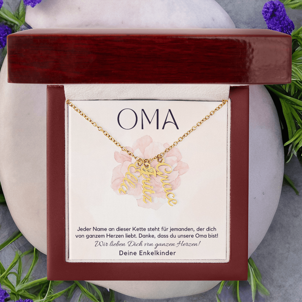 Namenskette – Personalisiertes Geschenk Für Oma Zum Muttertag, Geburtstag