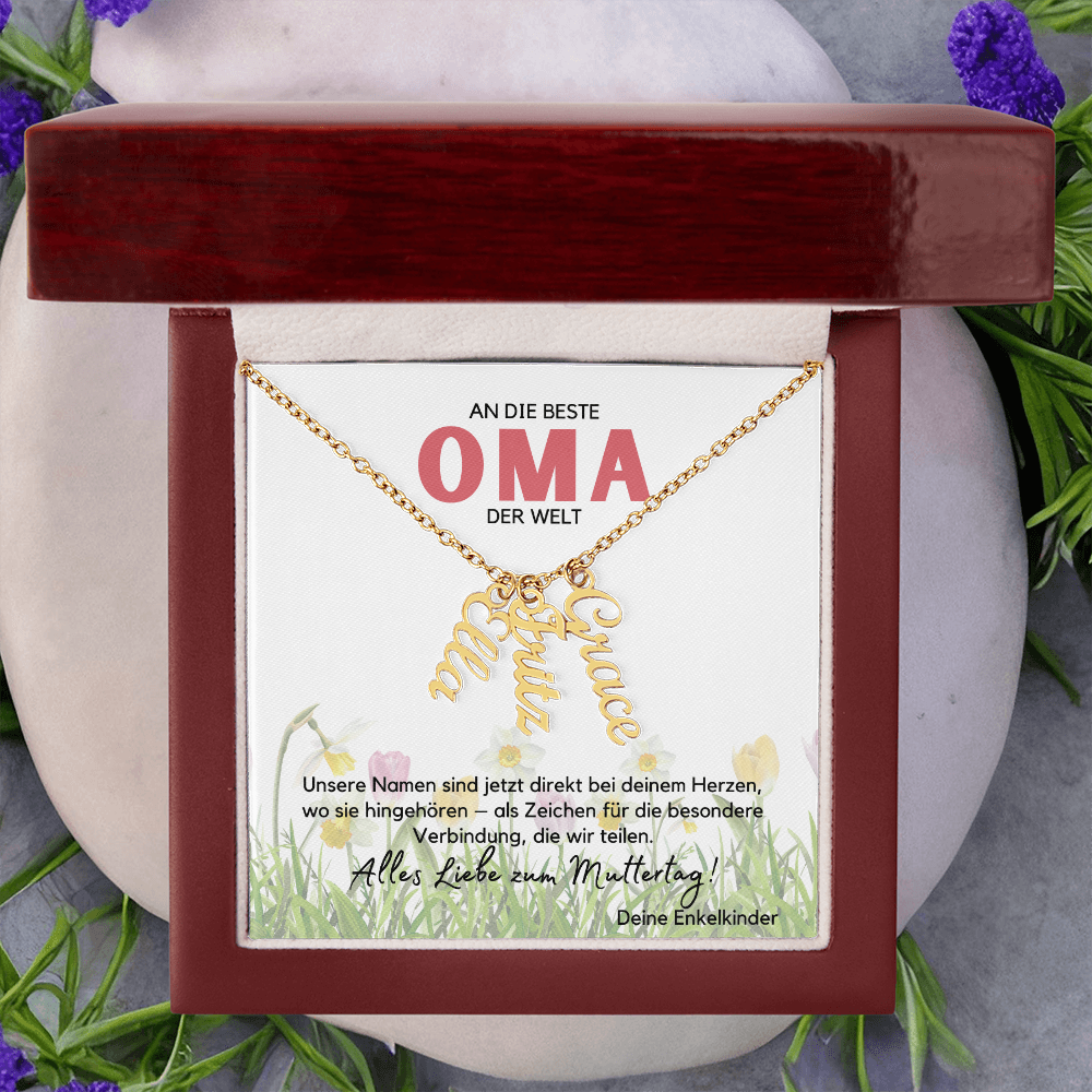 Namenskette – Personalisiertes Geschenk Für Oma Zum Muttertag, Geburtstag
