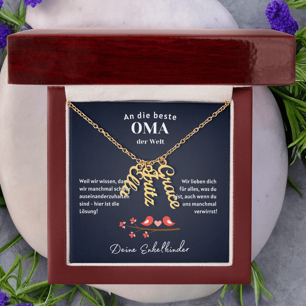 Namenskette – Personalisiertes Geschenk Für Oma Zum Muttertag, Geburtstag