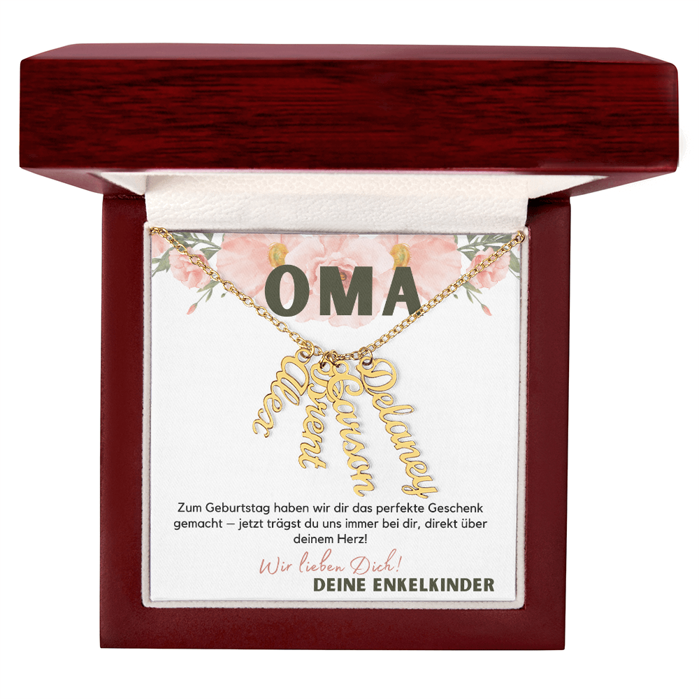 Namenskette – Personalisiertes Geschenk Für Oma Zum Muttertag, Geburtstag