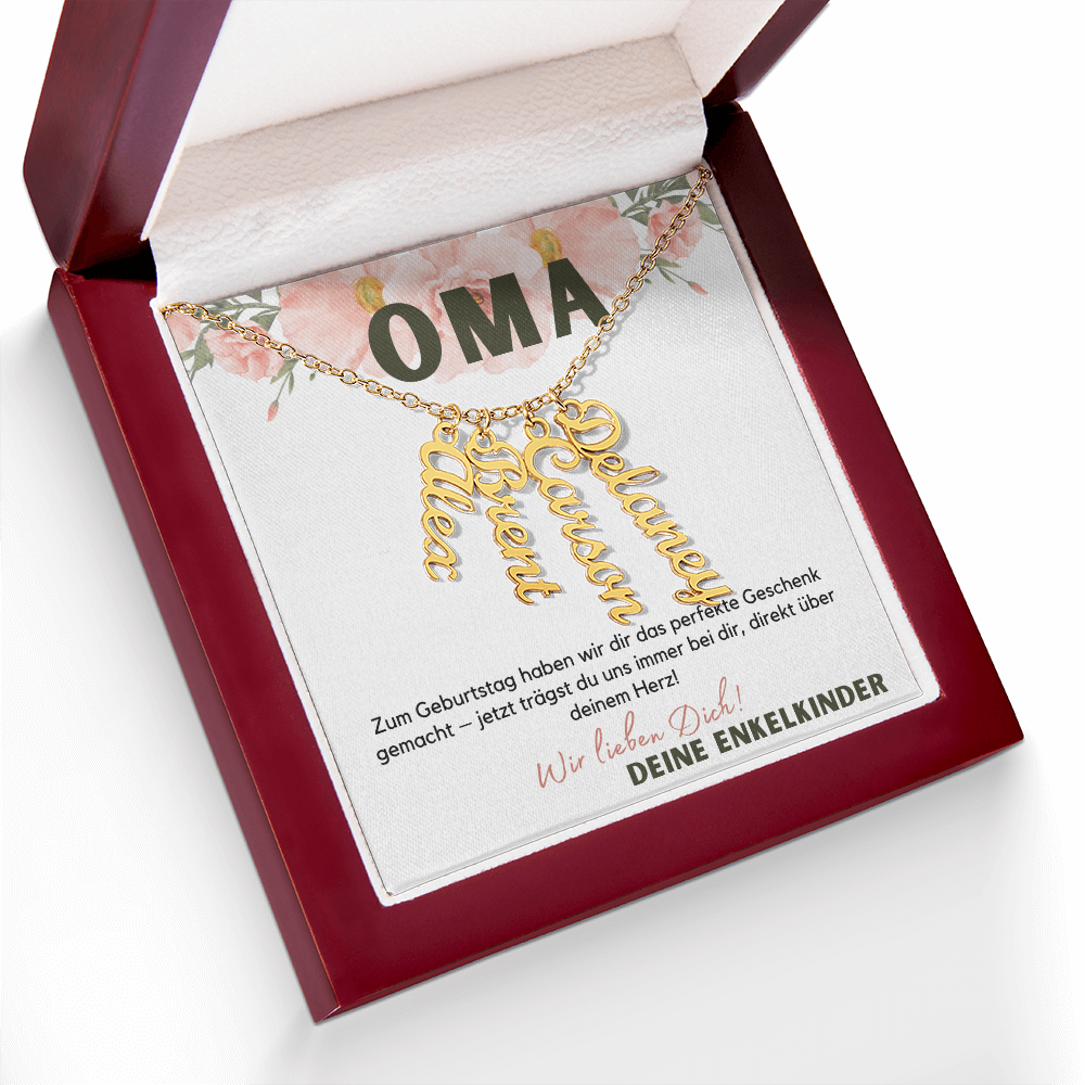 Namenskette – Personalisiertes Geschenk Für Oma Zum Muttertag, Geburtstag