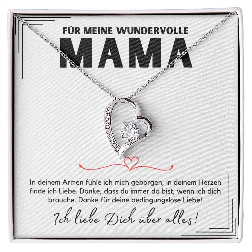 Halskette Geschenk für Mama – Eine liebevolle Botschaftskarte für die wundervollste Mutter