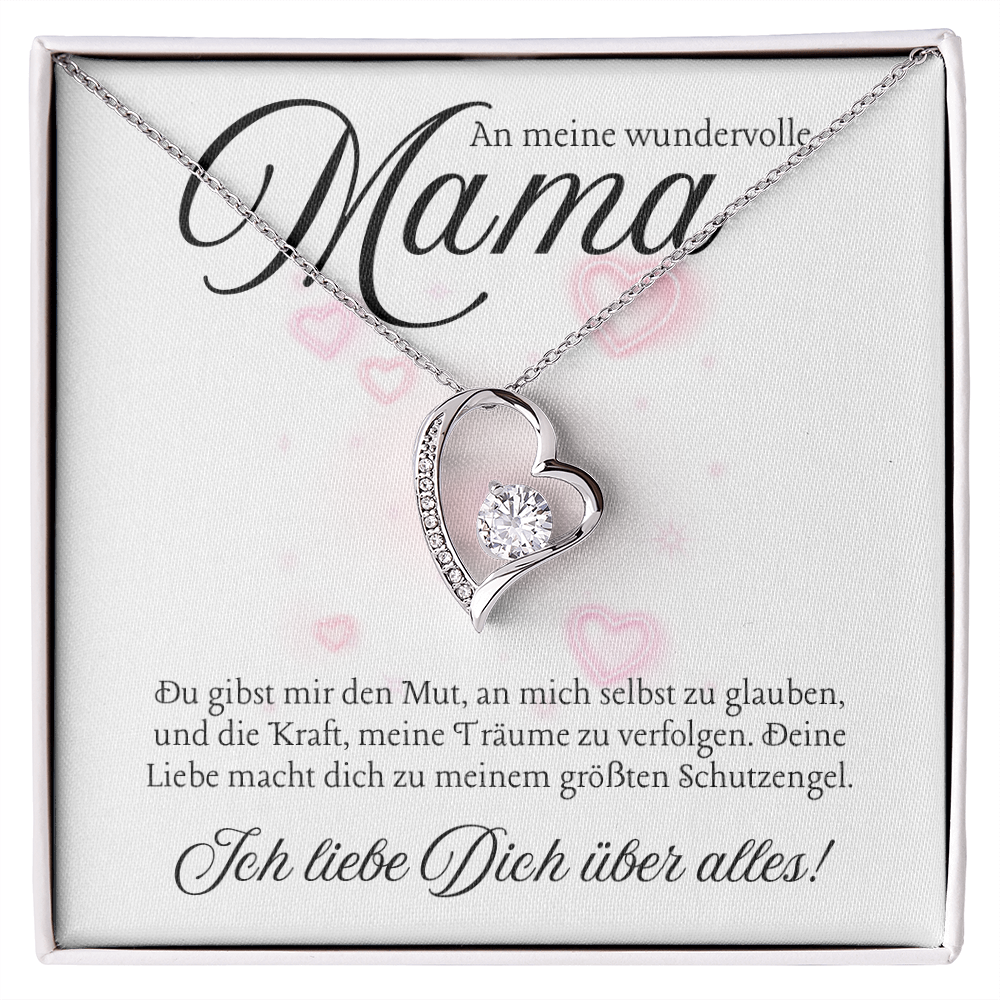 Halskette Geschenk für Mama – Mit einer herzlichen und inspirierenden Botschaftskarte